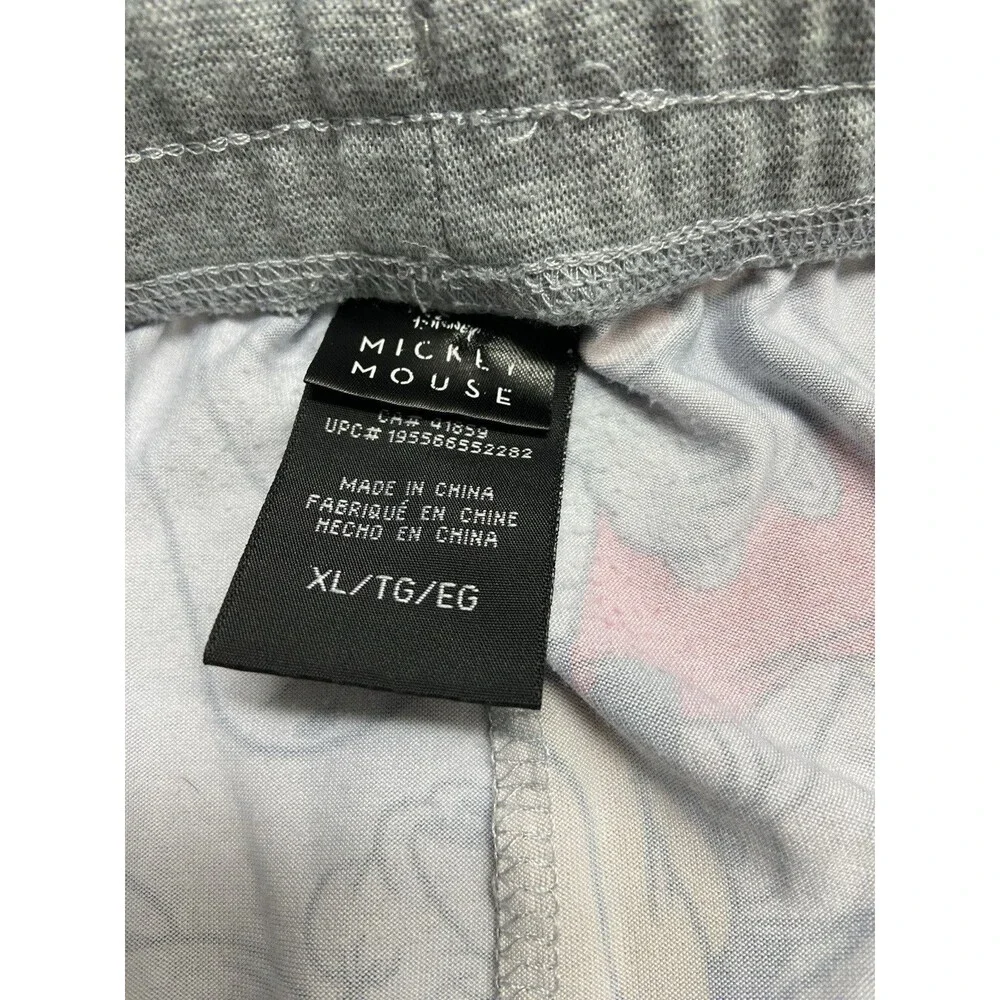 Disney Mickey Mouse Sleepwear Jogger Pants Womens Black Size XL Extra Large EUC